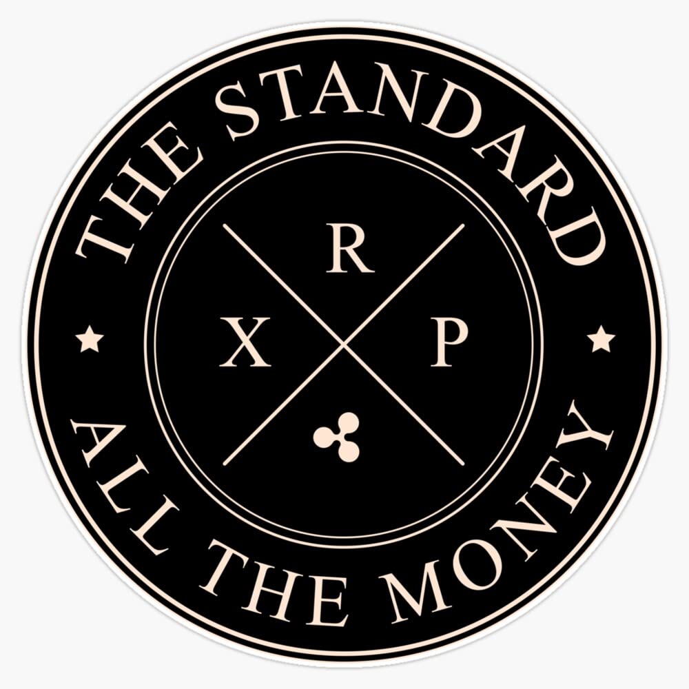 Y3S XRP The Standard Sticker - 5 Inch Vinyl Bumper Decal - Waterproof, Durable Car Sticker for Windows, Laptops & Outdoor Use
