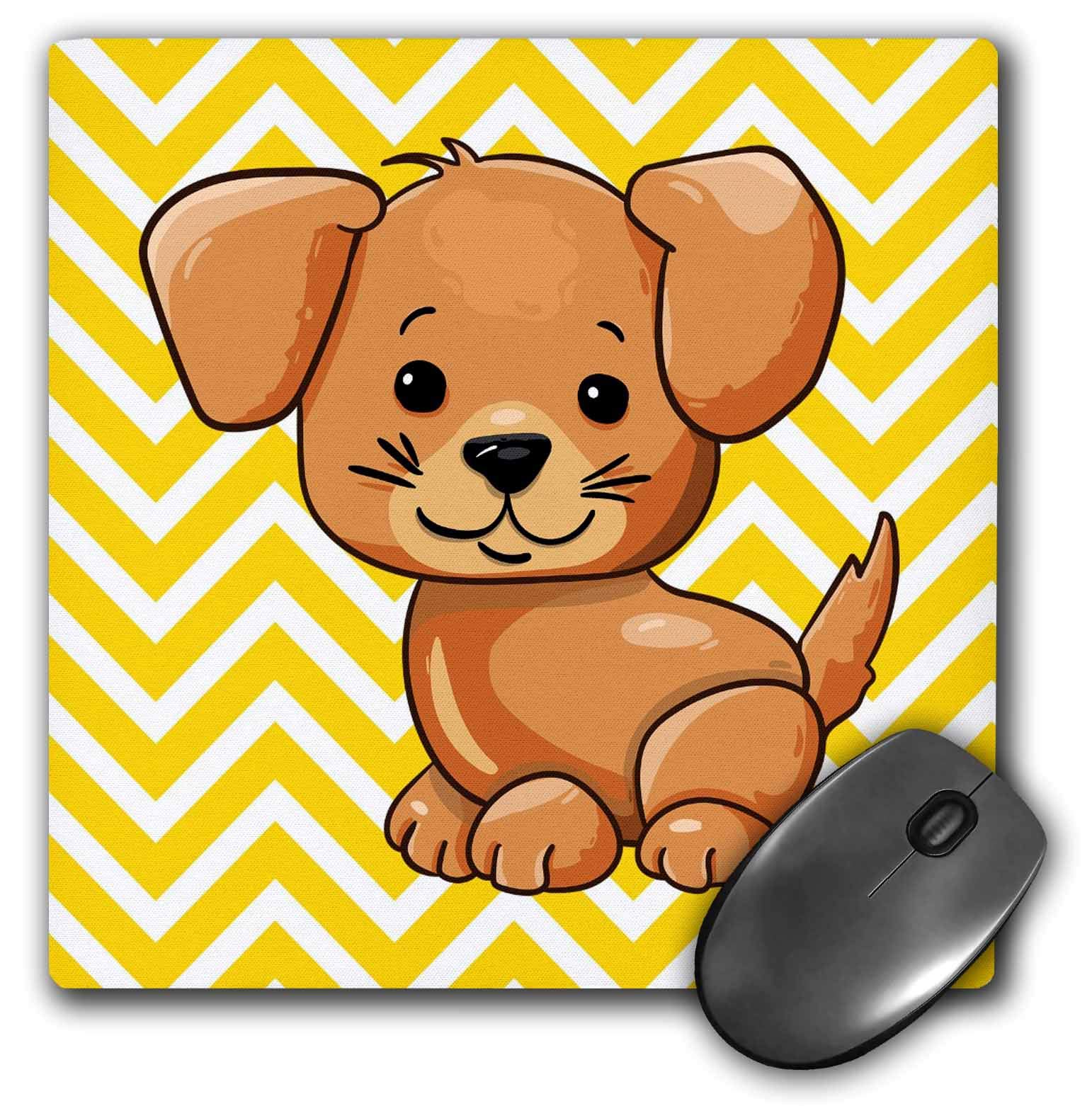 3D Rose Mousepad - Blue Yellow Birds Butterflies Branch Design for Office & Gaming