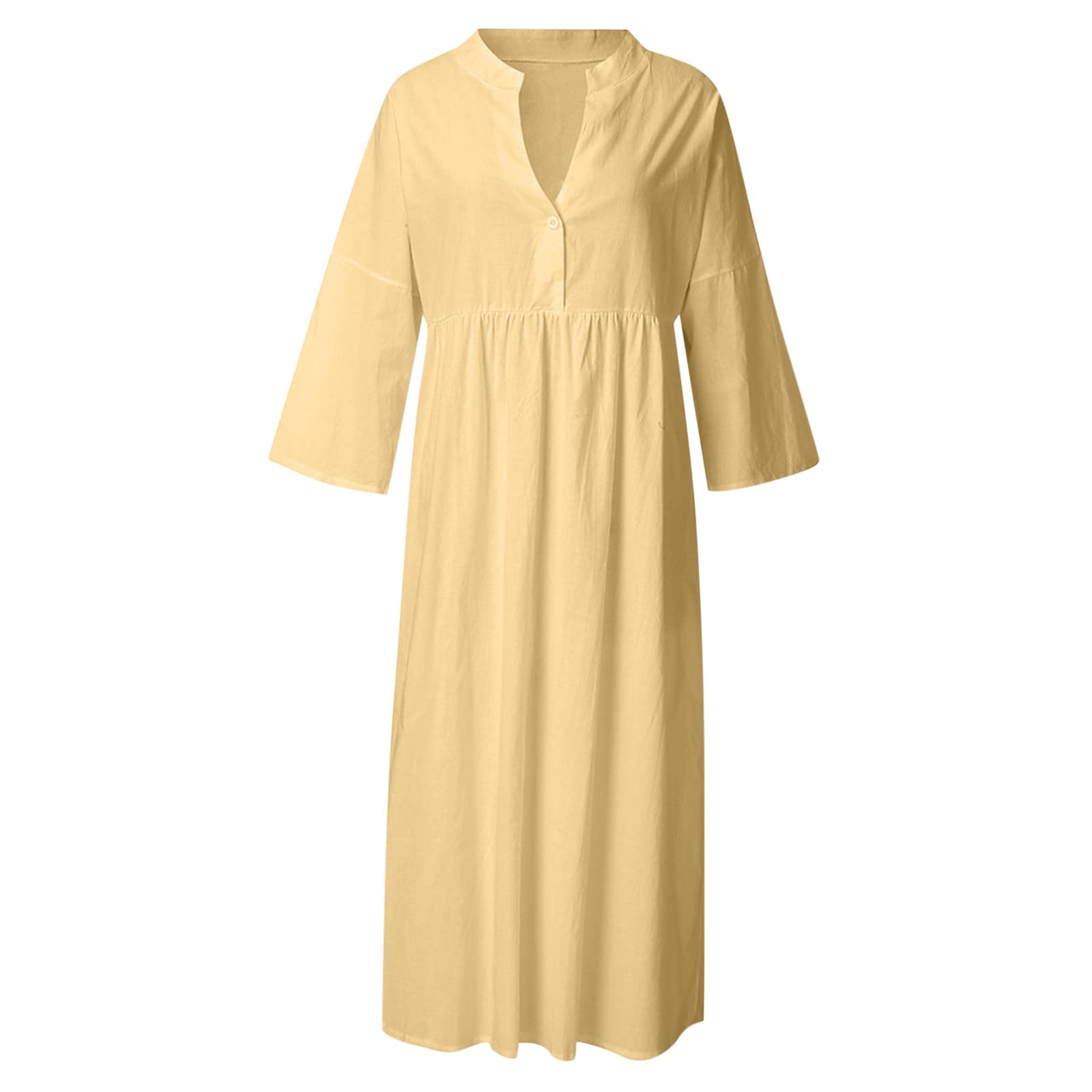 2023 Women's Summer Casual Plain T-Shirt Dress - Loose Racerback Midi Sun Dress with Pockets | Beach Wear, Vacation Outfit & Everyday Comfort