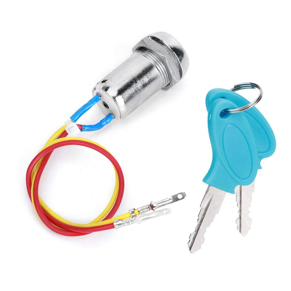 Keenso All Metal Electric Scooter Ignition Switch Lock - Power Source Lock & Electric Door Lock for E-Scooter & E-Bike Modification | Perfect for Commuting, Urban Travel & DIY Upgrades