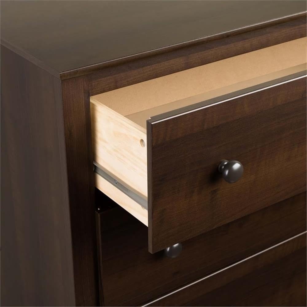 Atlin Designs Transitional 3-Drawer Wooden Nightstand - Espresso Finish Bedside Table for Bedroom Storage & Organization | Perfect for Small Spaces, Guest Rooms & Apartment Living