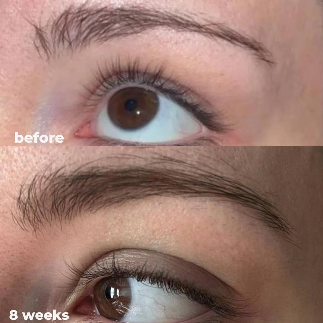 Nuorganic Clinically Proven Eyebrow Growth Serum for Women & Men - 8ml Natural Vegan Brow Enhancer for Thicker Eyebrows in 30 Days | Cruelty-Free Eyebrow Serum for Sparse Brows & Fuller Look | Perfect for Daily Beauty Routine & Special Occasions