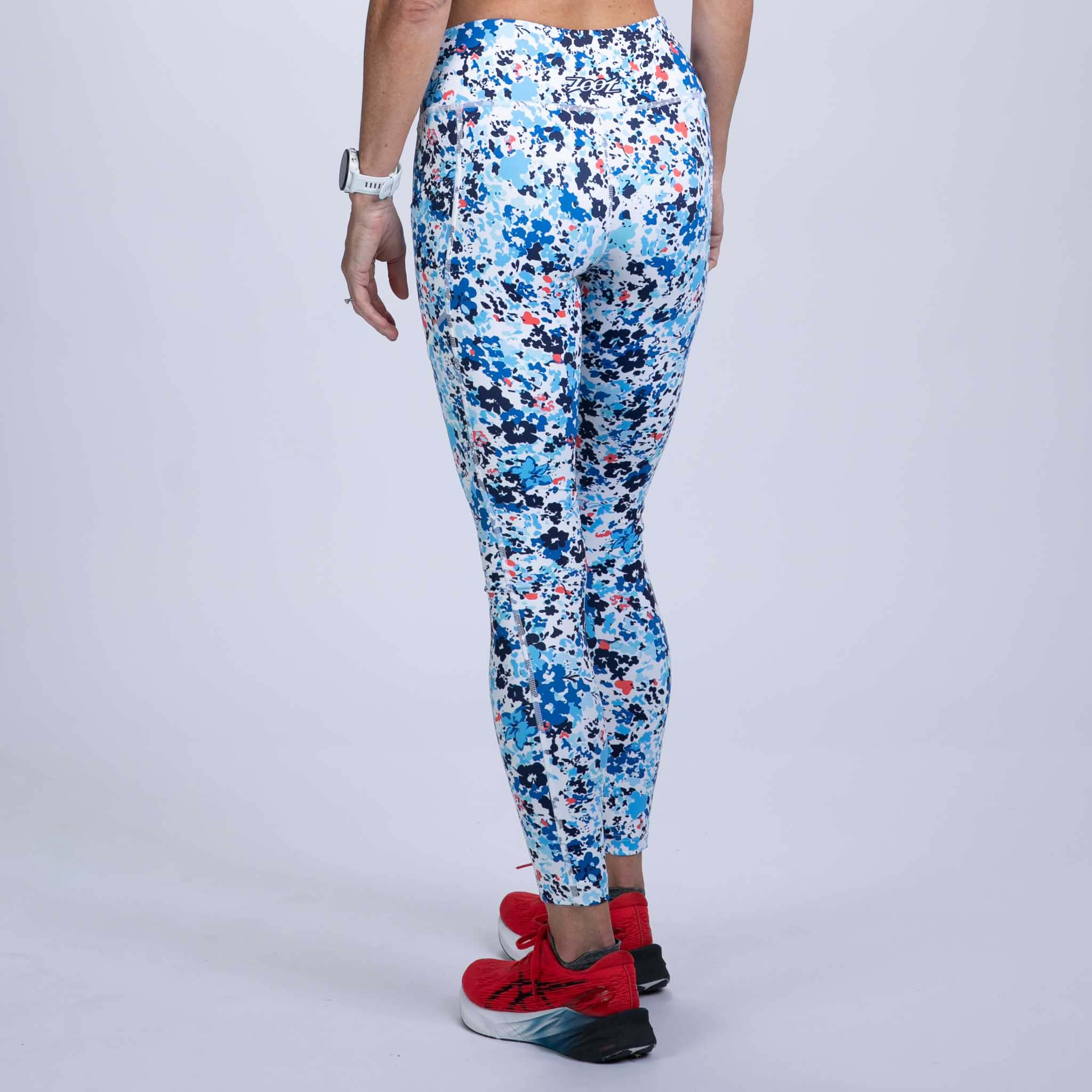 Women's Limited Edition Run Pulse Tight - High-Performance Workout Leggings for Running & Yoga | Cote d'Azur Blue Athletic Wear for Women
