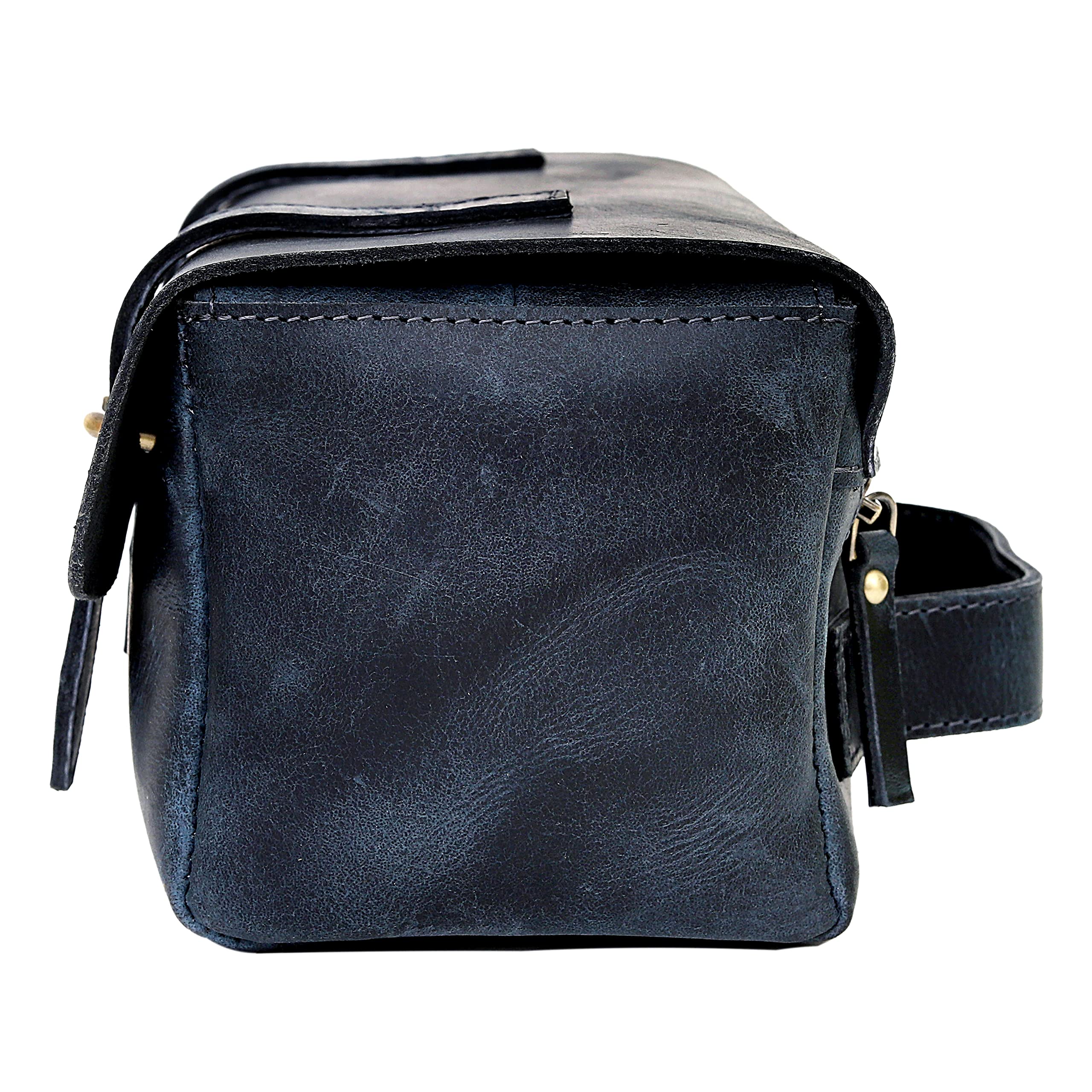 Premium Travel Toiletry Bag for Women - Leakproof Cosmetic Organizer with Hanging Hook, Dark Blue - Perfect for Airplane Carry-On, Gym, Business Trips & Vacation Essentials