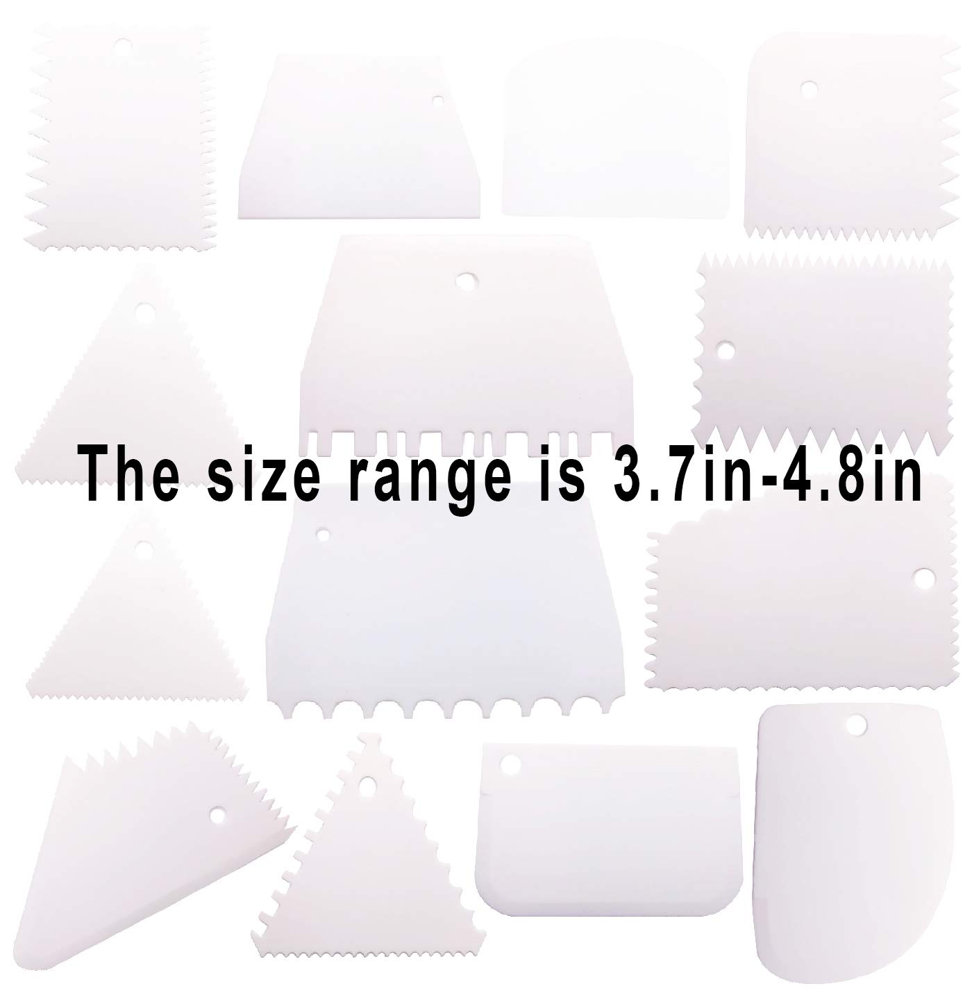 Markeny 14-Piece Cake Decorating Tools Set - Cake Scraper, Smoother & Comb for Professional Baking | Perfect for Wedding Cakes, Birthday Cakes & Home Baking