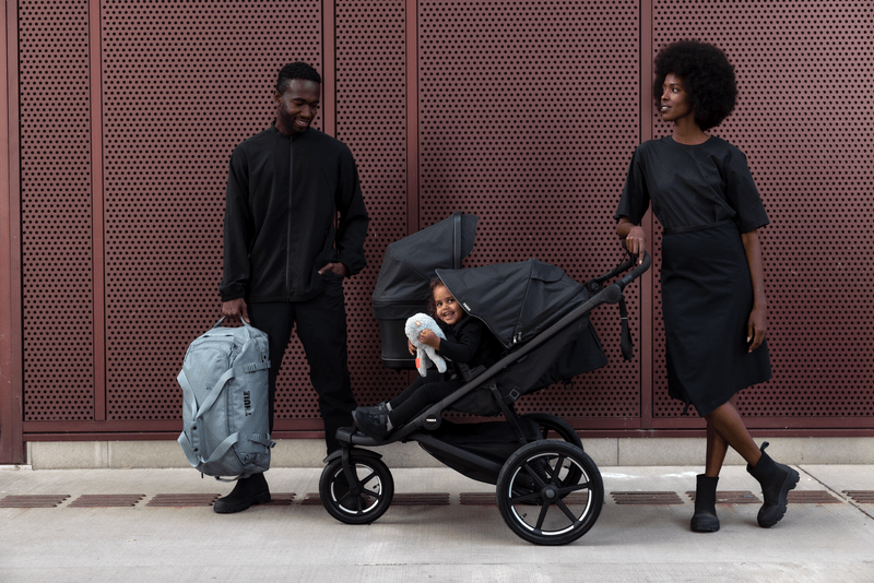Thule Urban Glide 3 Double Black Stroller - Premium Double Jogging Stroller for Active Parents | Perfect for Running, Walking & Outdoor Adventures with Two Kids
