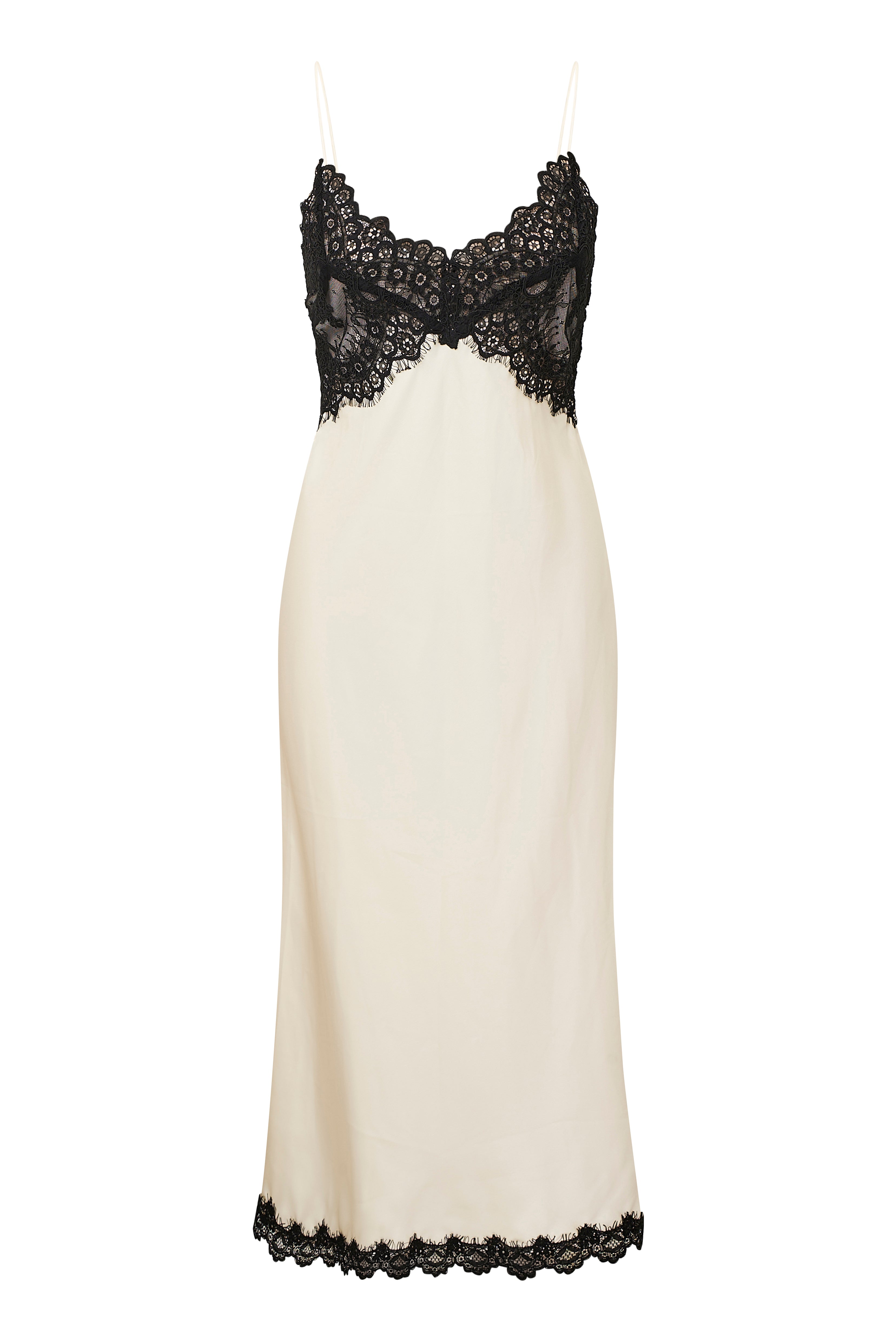 Ameliane Elegant Lace Trimmed Slip Dress for Women - Perfect for Weddings, Parties & Date Nights | Comfortable & Stylish Satin Nightgown