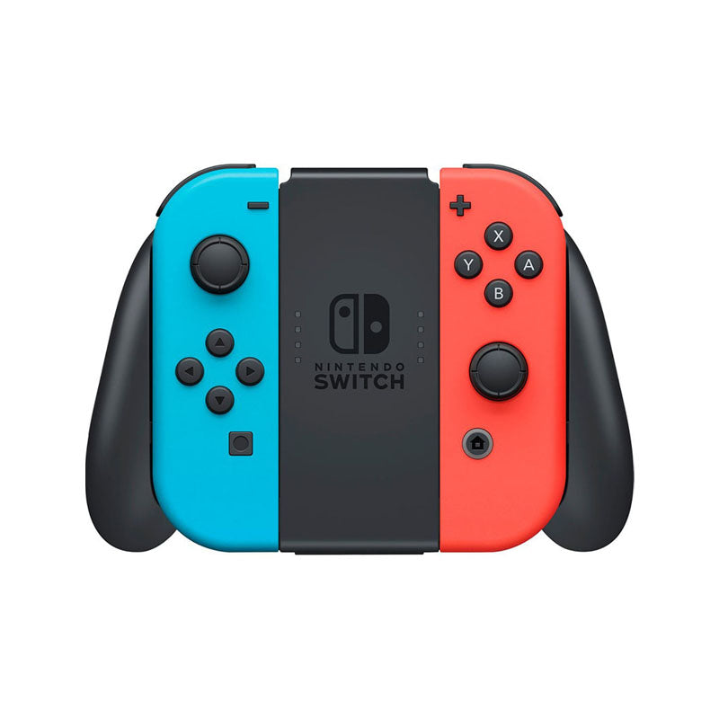 Nintendo Switch V2 Console with Neon Blue & Neon Red Joy-Con - Portable Gaming System for Home, Travel & Multiplayer Fun