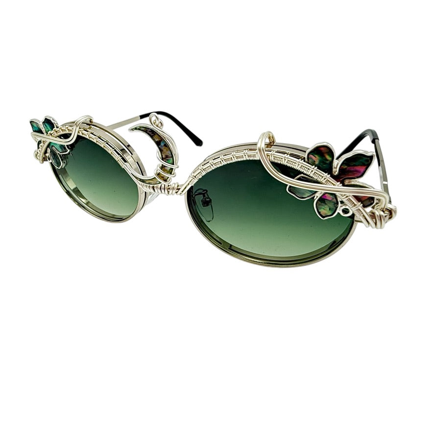Limited Edition Abalone Moonflower Jewelry – Elegant Necklace for Women, Perfect for Weddings, Parties & Special Occasions