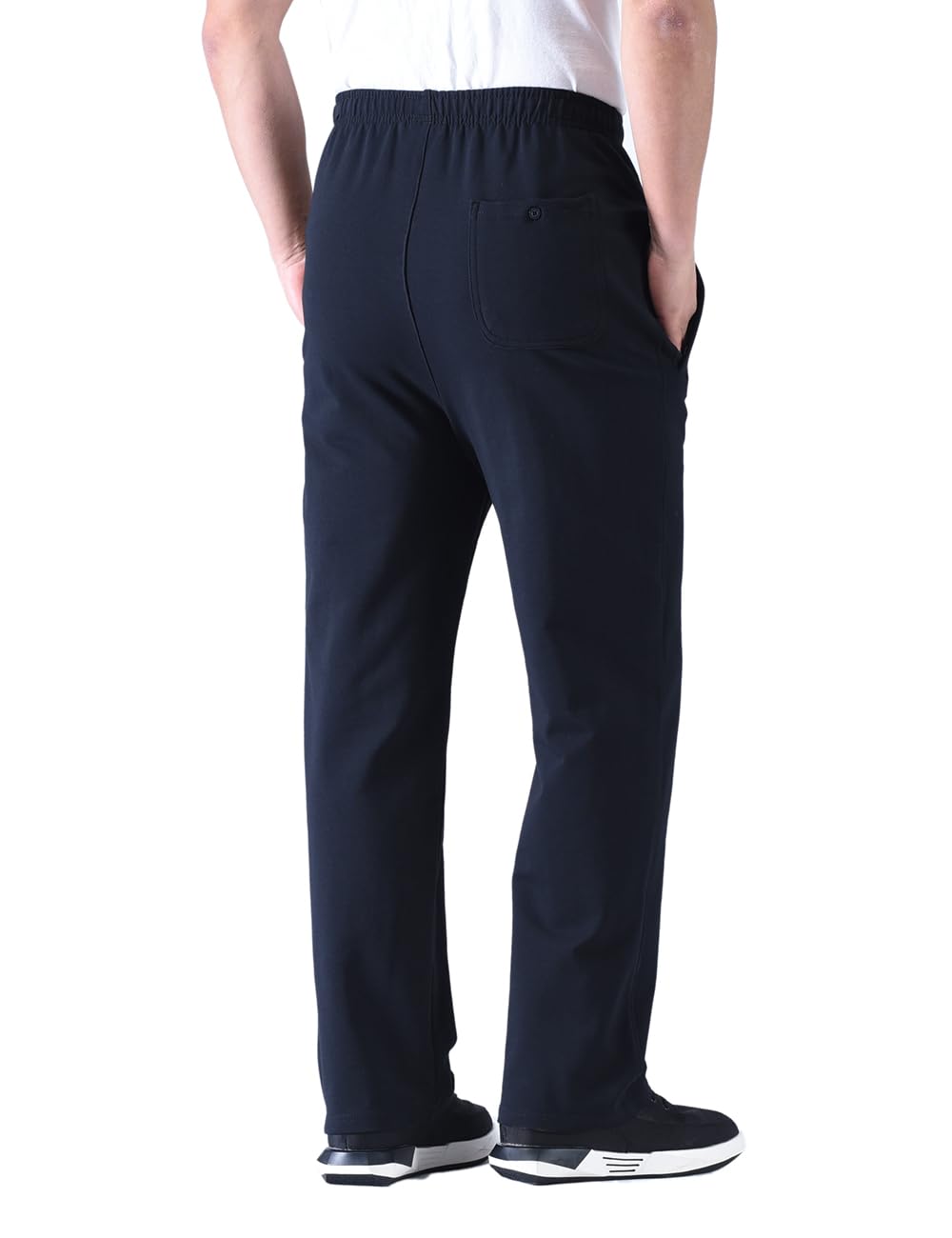 Zoulee Men's Casual Cotton Jogger Sweatpants with Zipper Front - Comfortable Lounge Pants for Workout, Running, and Everyday Wear