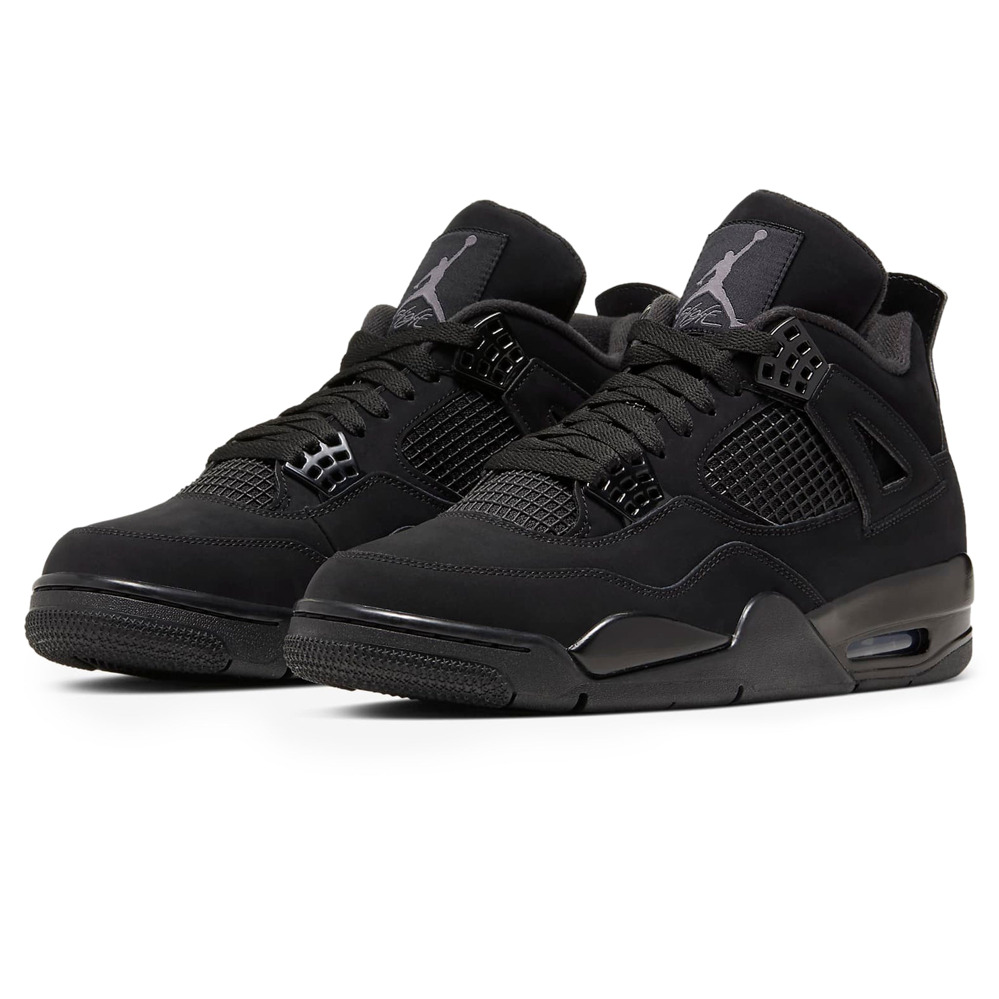 Air Jordan 4 Retro Black Cat (2020) Men's Basketball Shoes - Stylish Sneakers for Casual Wear, Street Fashion & Sports Performance