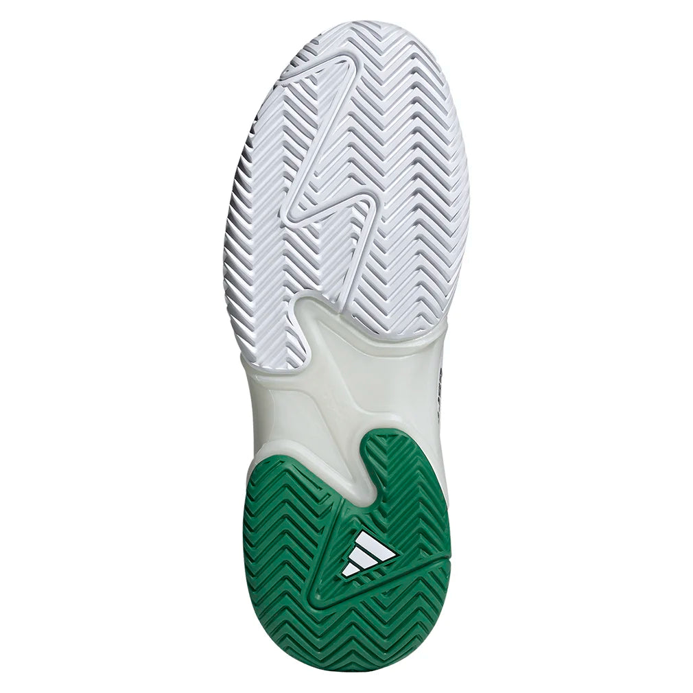 Men's Barricade 13 Leather Tennis Shoes - Gold Metallic & White Athletic Footwear for Court Performance & Casual Wear | Perfect for Tennis Matches, Gym Workouts & Everyday Fashion