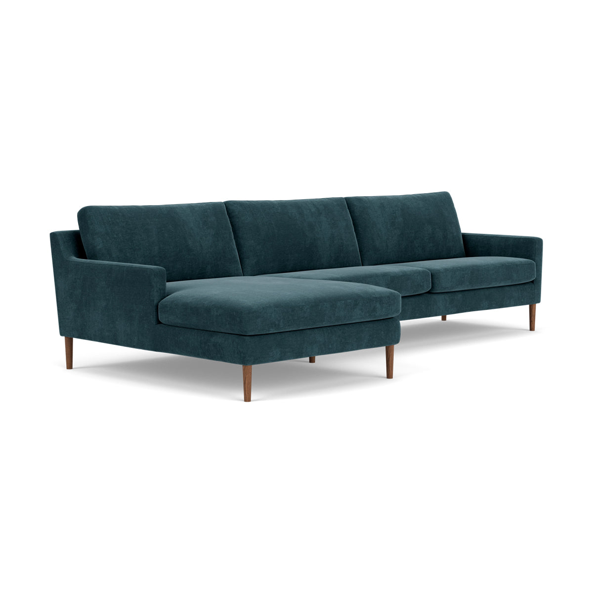 Astha Fabric Left Chaise Sofa - Modern L-Shaped Sectional Couch with Reversible Design for Living Room, Lounge & Home Theater Comfort