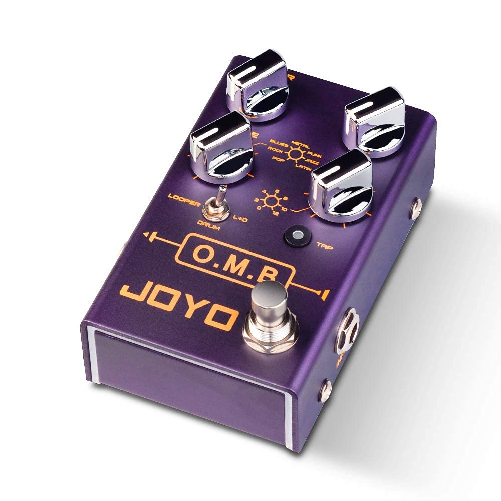 JOYO R-06 Looper & Drum Machine Guitar Pedal Bundle with 9V DC Power Supply (800mA-1A) - Perfect for Live Performances, Practice Sessions & Home Studio Recording