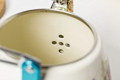 3.3L Enamel Teapot Kettle - Japanese Style Colorful Stovetop Tea Pot with Built-in Strainer for Brewing Tea, Coffee & Herbal Infusions - Perfect for Home, Office & Tea Ceremonies