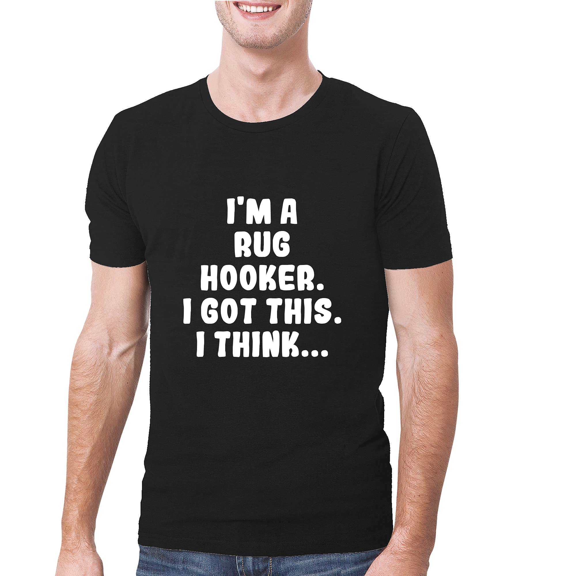 Soft & Comfortable Men's T-Shirt - Funny 'I'm A Rug Hooker' Graphic Tee for Casual Wear & Gifts