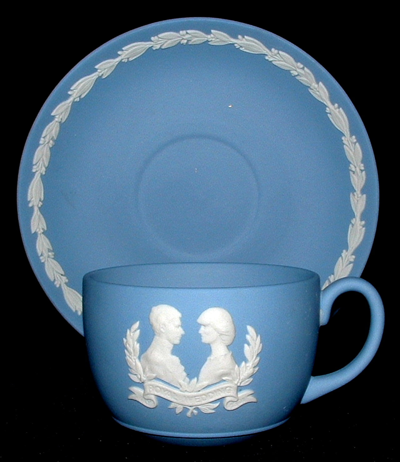Prince Charles and Lady Diana Wedgwood Jasper Wedding Cup and Saucer Set 1981 - Royal Collectible for Tea Lovers & British History Enthusiasts