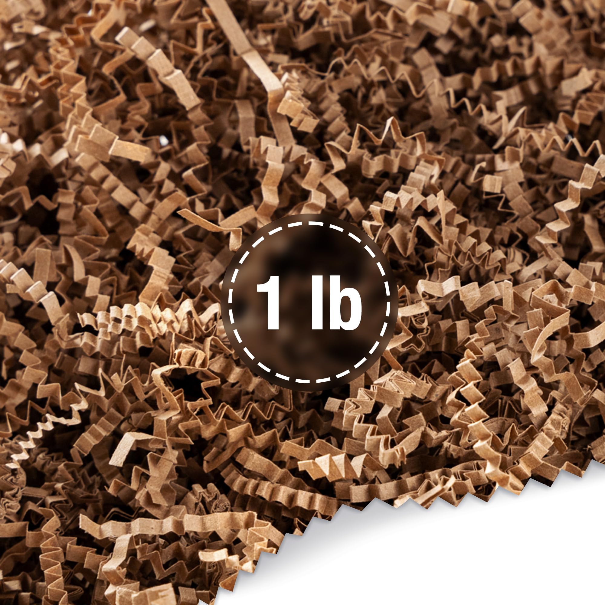 Crinkle Cut Kraft Paper Shred for Gift Baskets & Packing - Birthday, Wedding, Anniversary