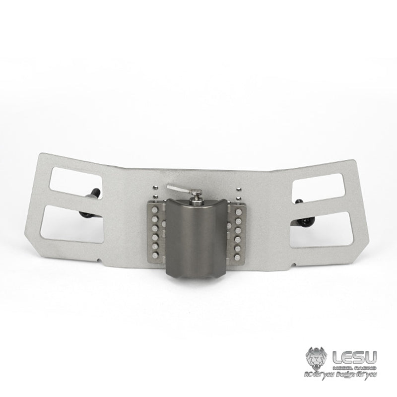LESU Metal Front Hook Bumper for 1/14 RC Tractor & Radio Controlled Truck - Frosted/Shiny Finish - Compatible with TAMIYA 3348 3363 Hobby Model Cars - Perfect for DIY RC Car Upgrades & Off-Road Simulation