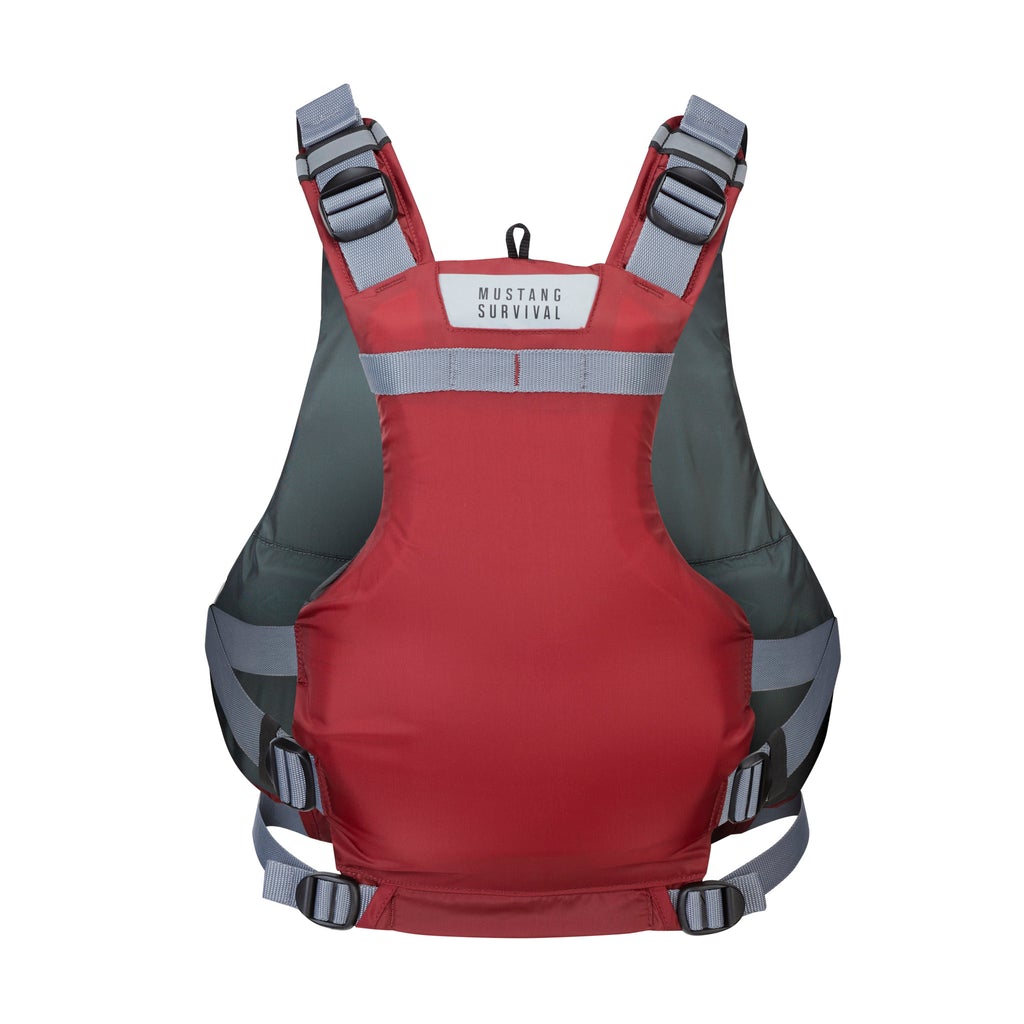 Mustang Women's Destiny Harmonized Foam Front Zip PFD Life Jacket - Merlot Color for Kayaking, Boating & Water Sports