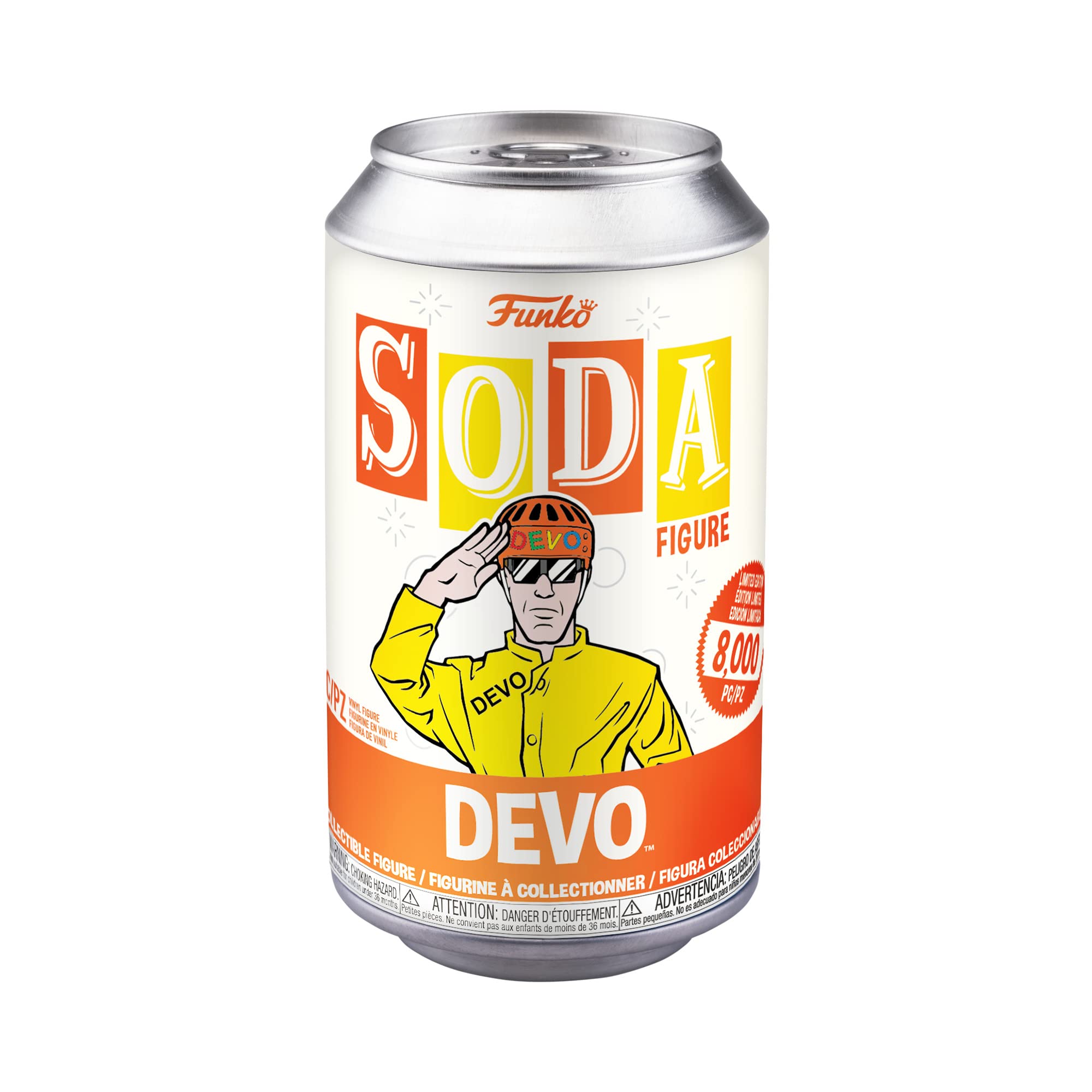 Funko Vinyl Soda: Devo - Satisfaction Unboxed Collectible Figure | Limited Edition Pop Culture Merchandise for Music Fans & Collectors | Perfect for Display, Gifts, and Music Memorabilia Collections
