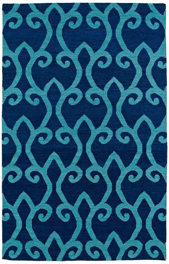 Kaleen Rugs Glam Area Rug 8' x 10' Blue - Luxurious Soft Plush Carpet for Living Room, Bedroom & Home Decor