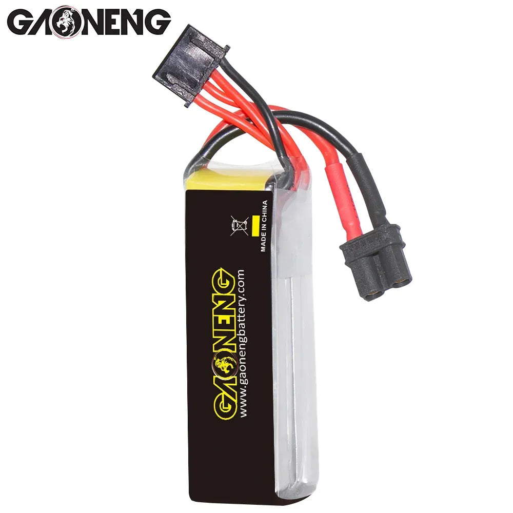 High-Performance GAONENG GNB LiHV 3S 11.4V 380mAh 90C XT30 LiPo Battery Pack (2-Pack) - Ideal for RC Drones, FPV Racing, and Mini Quadcopters