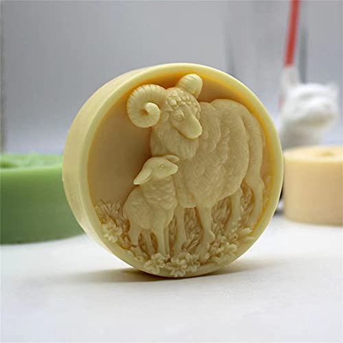 2 Pack Silicone Sheep Molds for Soap, Cake, Cookies & Chocolate - DIY Handmade Craft Molds - Perfect for Soap Making, Baking & DIY Gifts - Ideal for Home, Party & Holiday Decorations