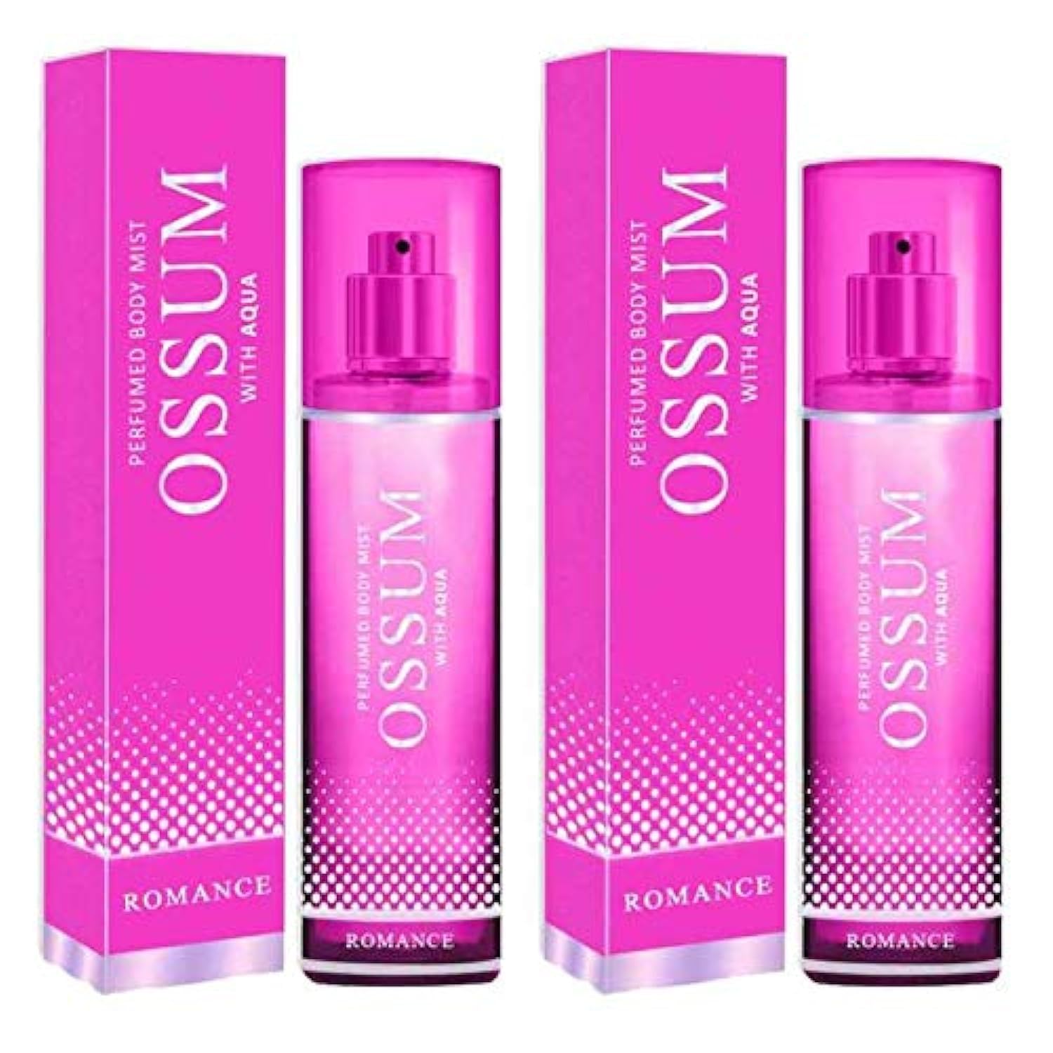 Ossum Romance Perfumed Body Mist - 115ml (Pack of 2) | Long-Lasting Floral Fragrance for Women, Daily Use & Special Occasions