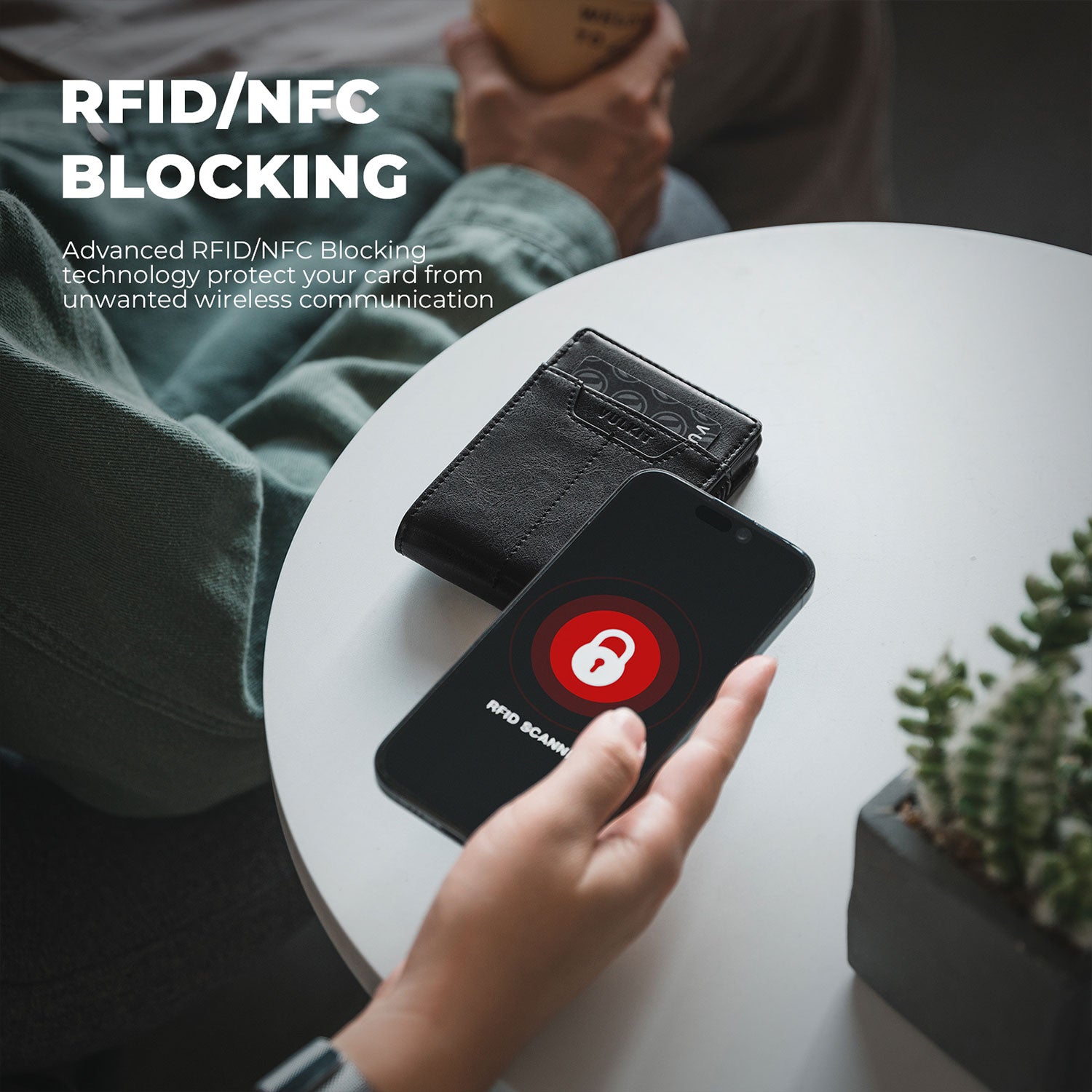 VC321 RFID Blocking Magnetic Bifold Wallet - Slim Secure Wallet with Quick Access Card Slot - Perfect for Travel, Business & Everyday Use