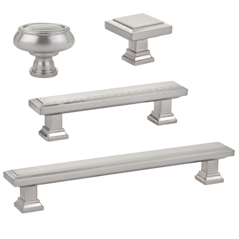 Premium Satin Nickel Cabinet Knobs and Drawer Pulls - Elegant Hardware for Kitchen & Bathroom Renovation - Perfect for Modern Home Decor and DIY Projects