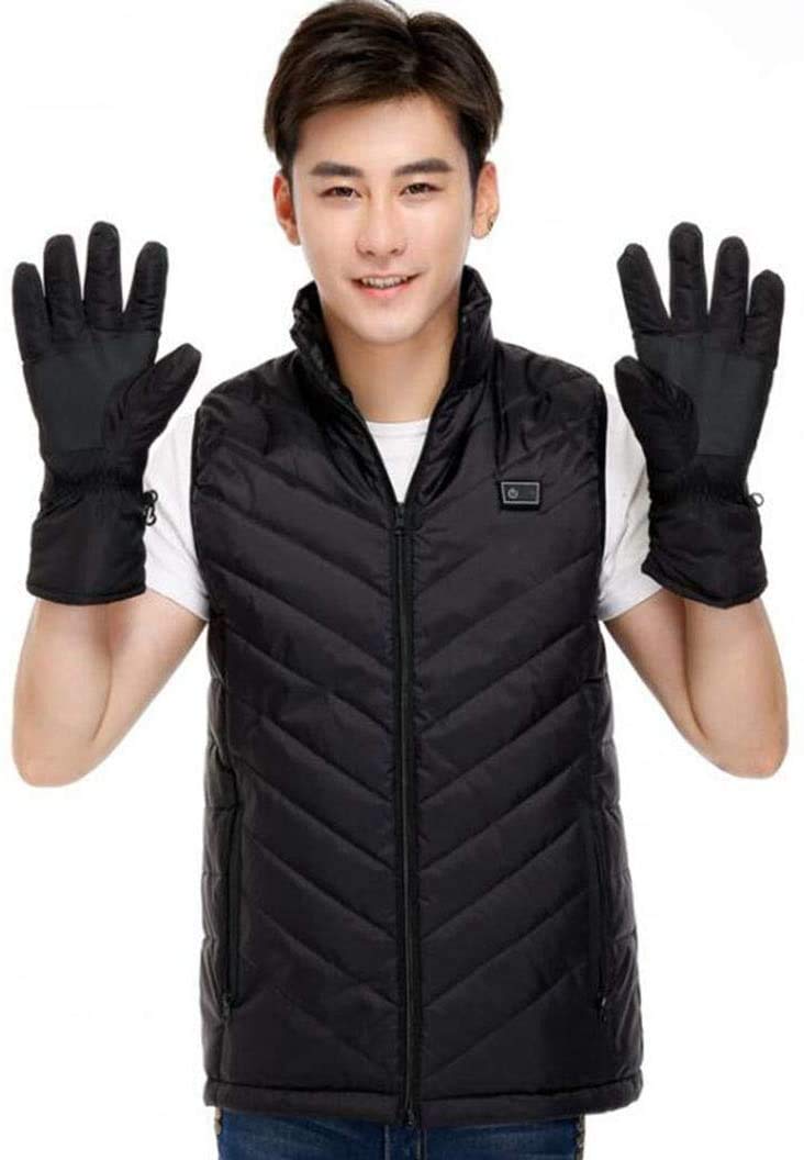Electric Heated Gloves for Men & Women - Rechargeable Battery-Powered Winter Warm Gloves for Skiing, Hiking, Outdoor Sports & Cold Weather Use