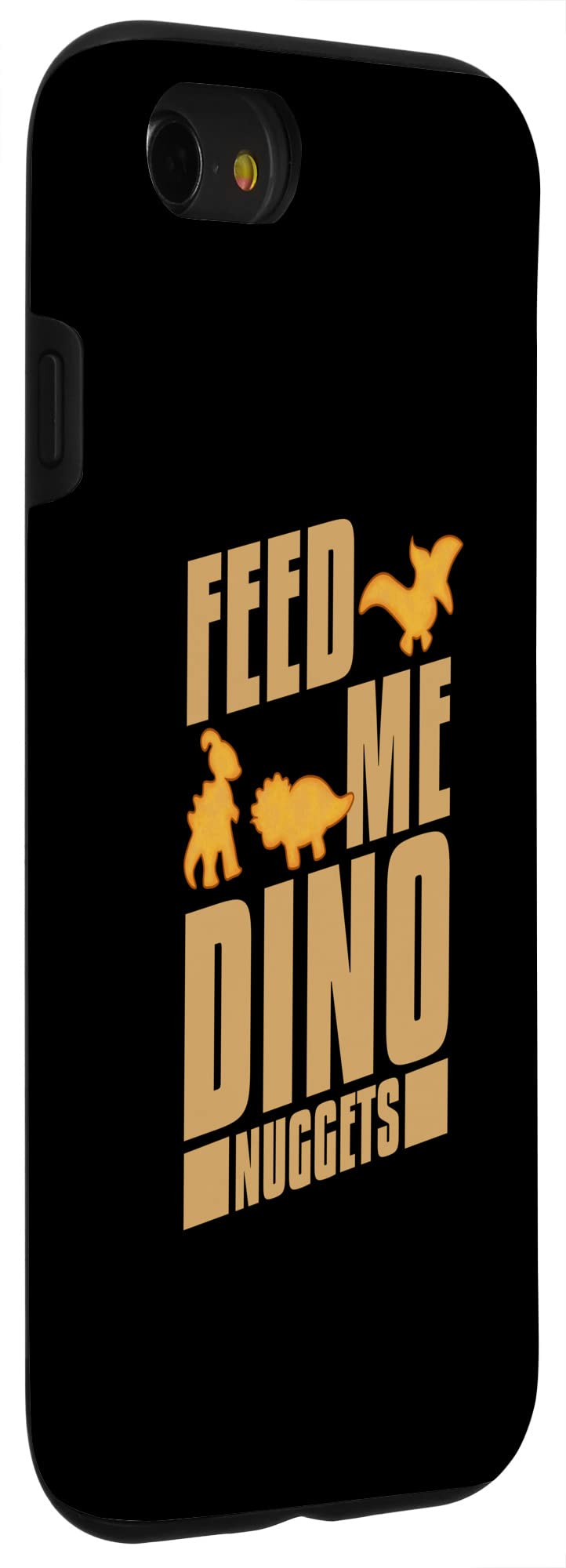 Funny Dino Chicken Nugget Dinosaur Case for iPhone SE (2020)/7/8 - Cute Veggie Design Protective Phone Cover - Perfect for Kids, Gifts & Dinosaur Lovers