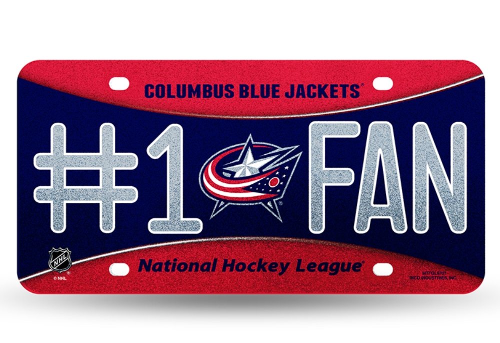 NHL Bling #1 Fan Metal Auto Tag - Premium Hockey Car Accessory for Die-Hard NHL Fans - Perfect for Cars, Trucks & Tailgating