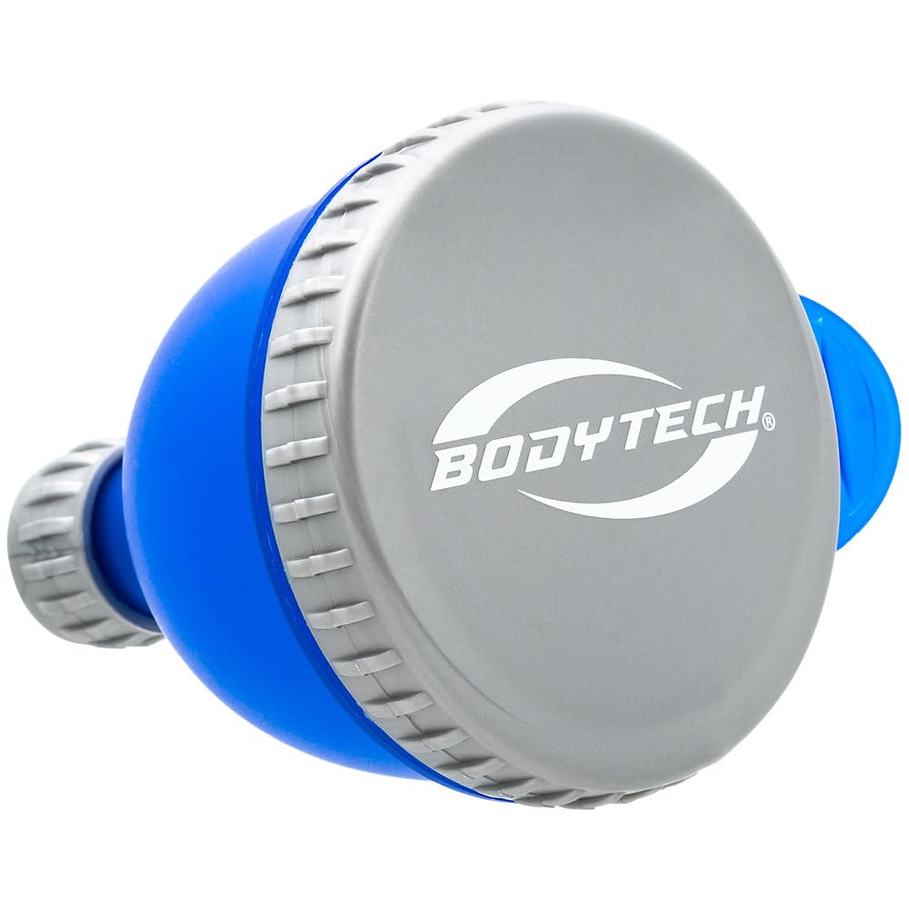 BodyTech Medium Powder Funnel - 100mL (3.4oz) BPA-Free Portable Funnel for Protein, Supplements & Spices | Mess-Free Transfer | Travel, Gym & Kitchen Use (12-Pack, Blue)