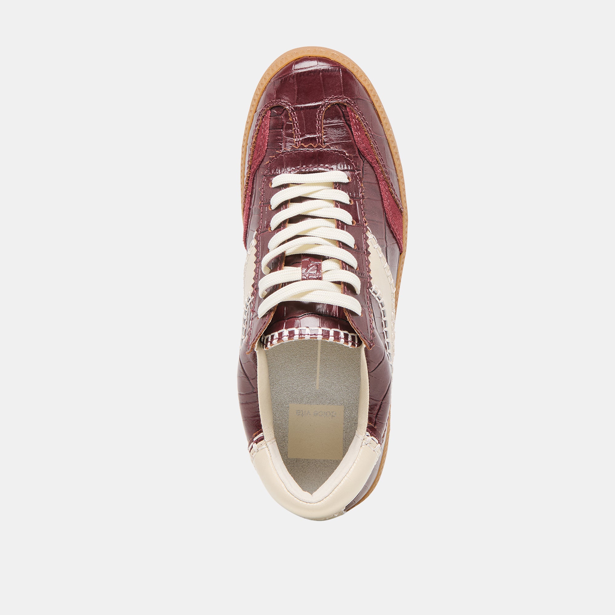 Stylish Stitch Sneakers in Oxblood - Crocodile Embossed Leather for Men & Women | Perfect for Casual Wear, Street Fashion & Everyday Comfort