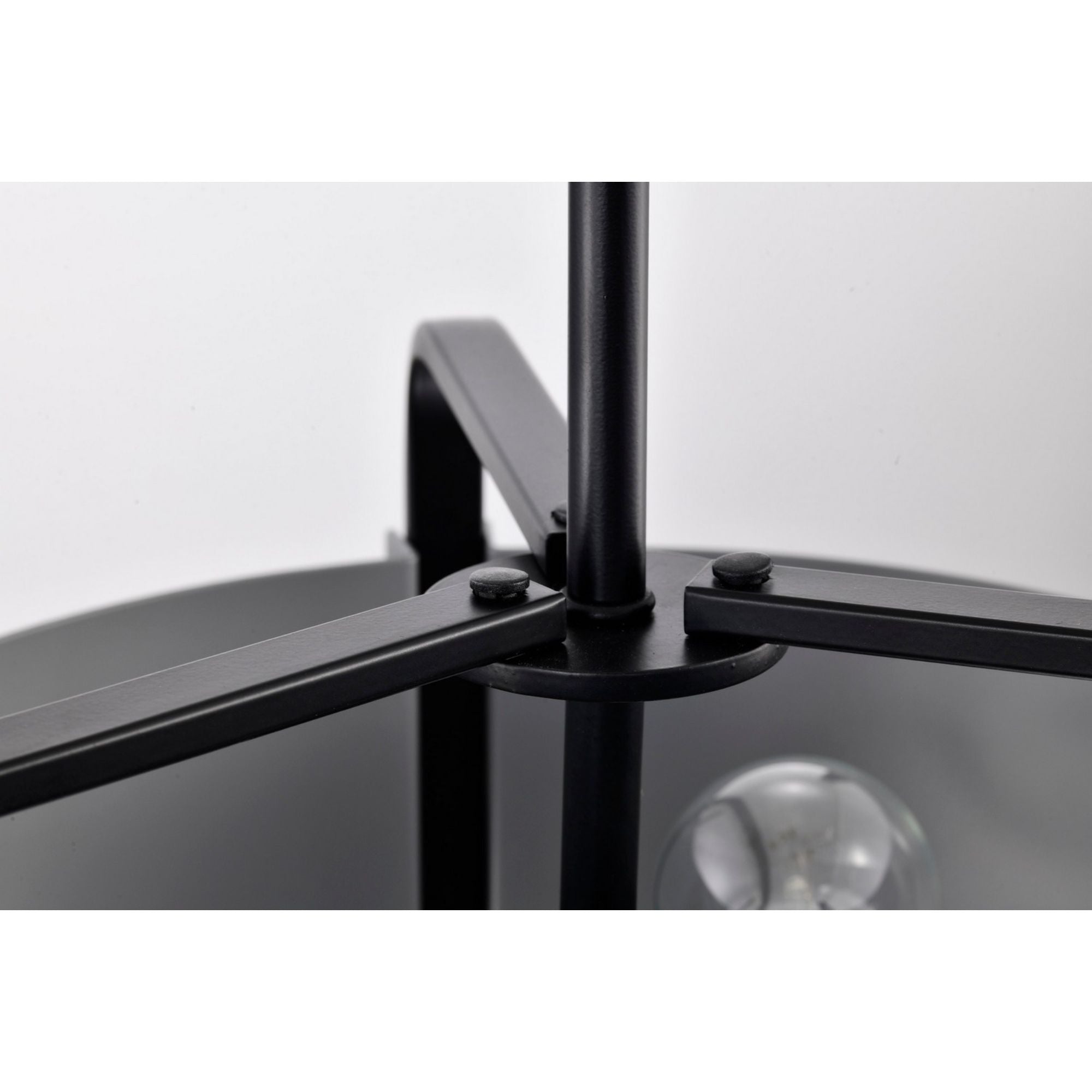 Altos 14-Inch 3-Light Pendant Light Fixture - Matte Gray & Black Finish for Kitchen Island, Dining Room, or Bedroom Lighting
