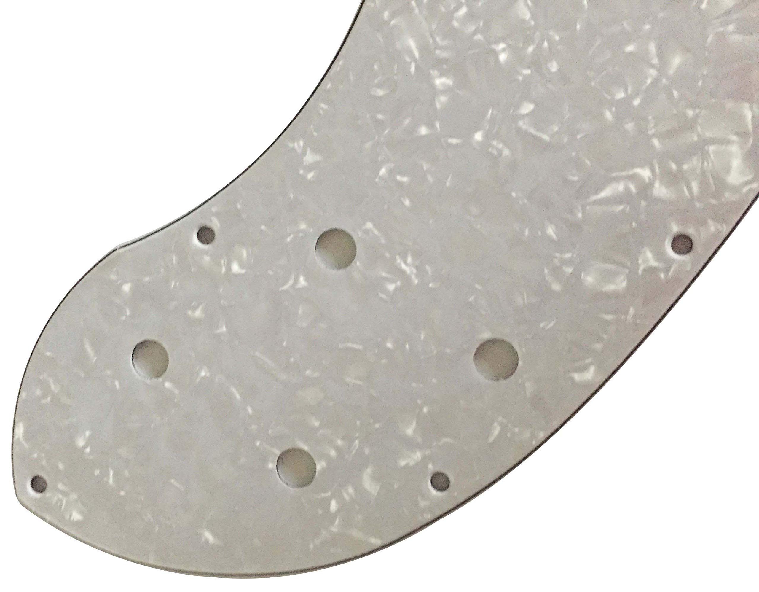 Electric Guitar Pickguard for Tele Classic Player Thinline P90 Style - 4 Ply White Pearl Shield - Perfect for Replacement & Customization - Ideal for Rock, Blues & Jazz Performances