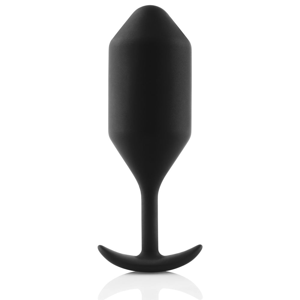 B Vibe Weighted Snug Plug 4 - Premium Silicone Butt Plug for Anal Training & Pleasure - Perfect for Couples Play & Solo Exploration