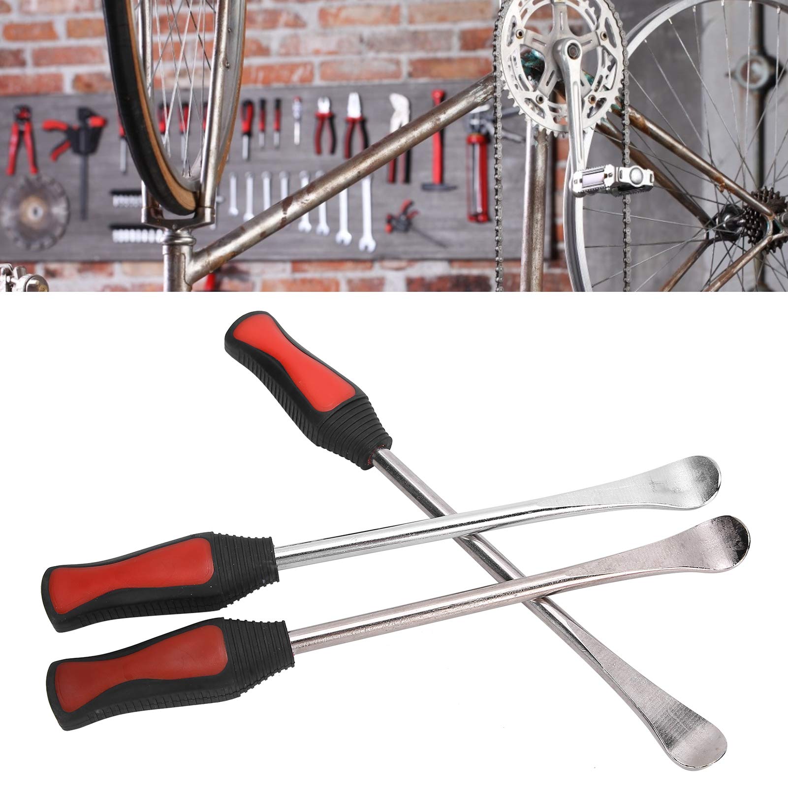 Stainless Steel Tire Spoon Lever Tool Kit for Kids' Motorcycle, Bike & Lawn Mower - Easy Tire Changing & Removal for Outdoor Adventures & DIY Repairs