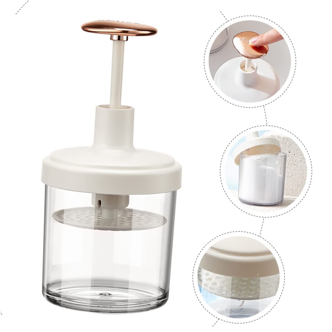 iPetboom Bubbler Travel Cleaning Supplies - Rich Foam Maker for Face & Skin Care, Portable Facial Cleansing Foamer with Gel Bottle | Perfect for Travel, Home & Daily Skincare Routine