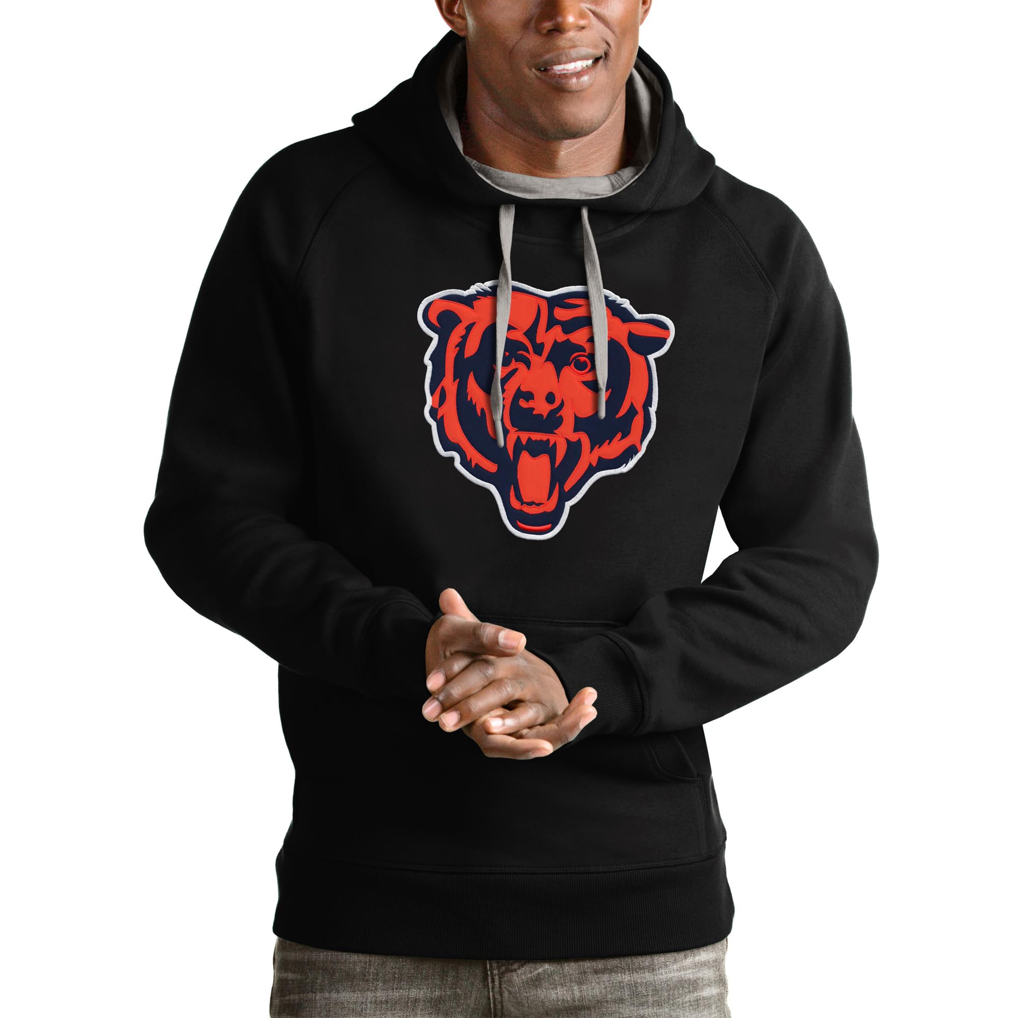 Antigua Men's Hoodie - Soft Fleece Pullover with Kangaroo Pocket - Comfortable Casual Wear for Outdoor Activities, Gym & Lounge