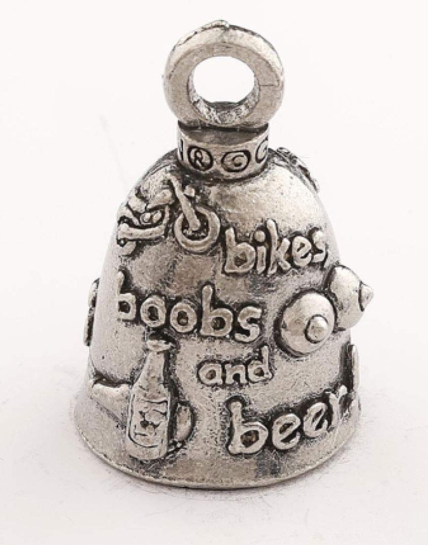 Guardian Bell for Motorcycles - Lucky Charm for Bikers, Boobs & Beer Lovers | Perfect for Harley, Cruiser & Chopper Riders | Gift for Road Protection & Good Fortune