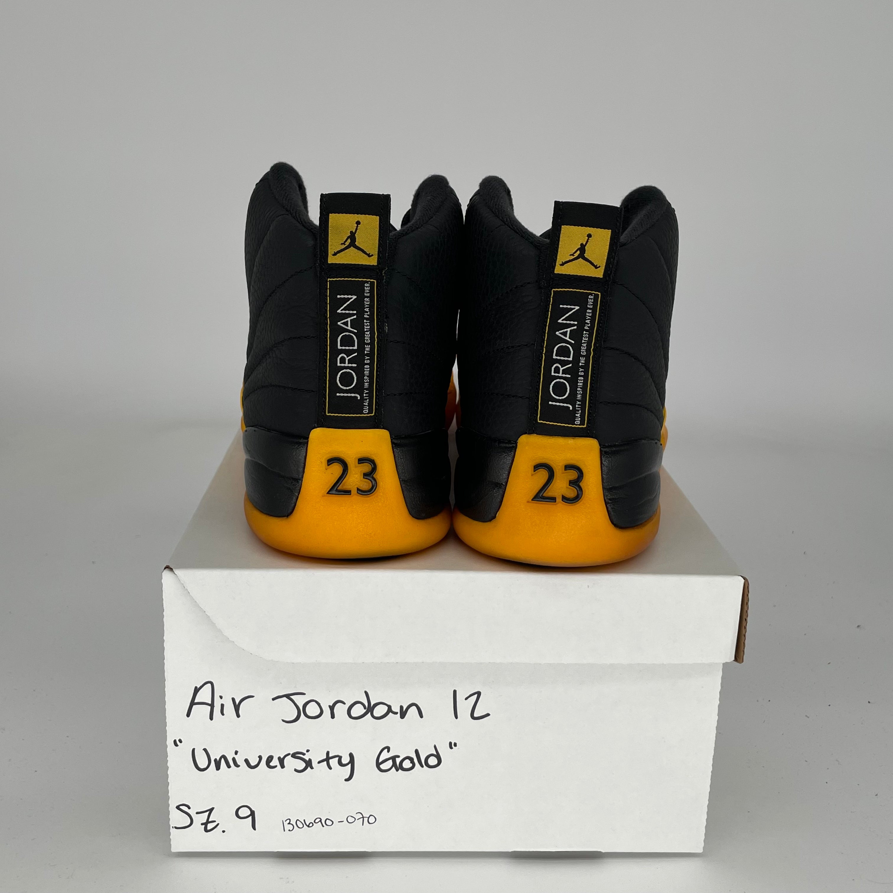 AIR JORDAN 12 UNIVERSITY GOLD MEN'S BASKETBALL SHOES SIZE 9 - 130690-070 | Retro Sneakers for Basketball, Streetwear & Casual Style