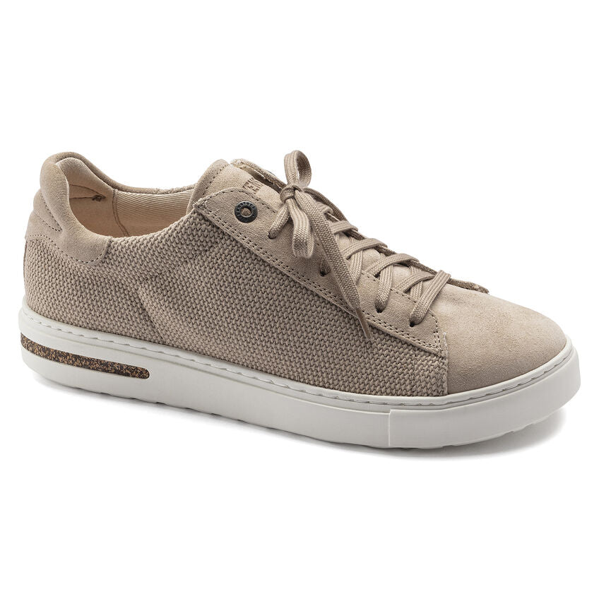 Birkenstock Bend Canvas Suede Low Top Sneakers for Women - Comfortable Casual Shoes in Sandcastle Color | Perfect for Walking, Travel & Everyday Wear