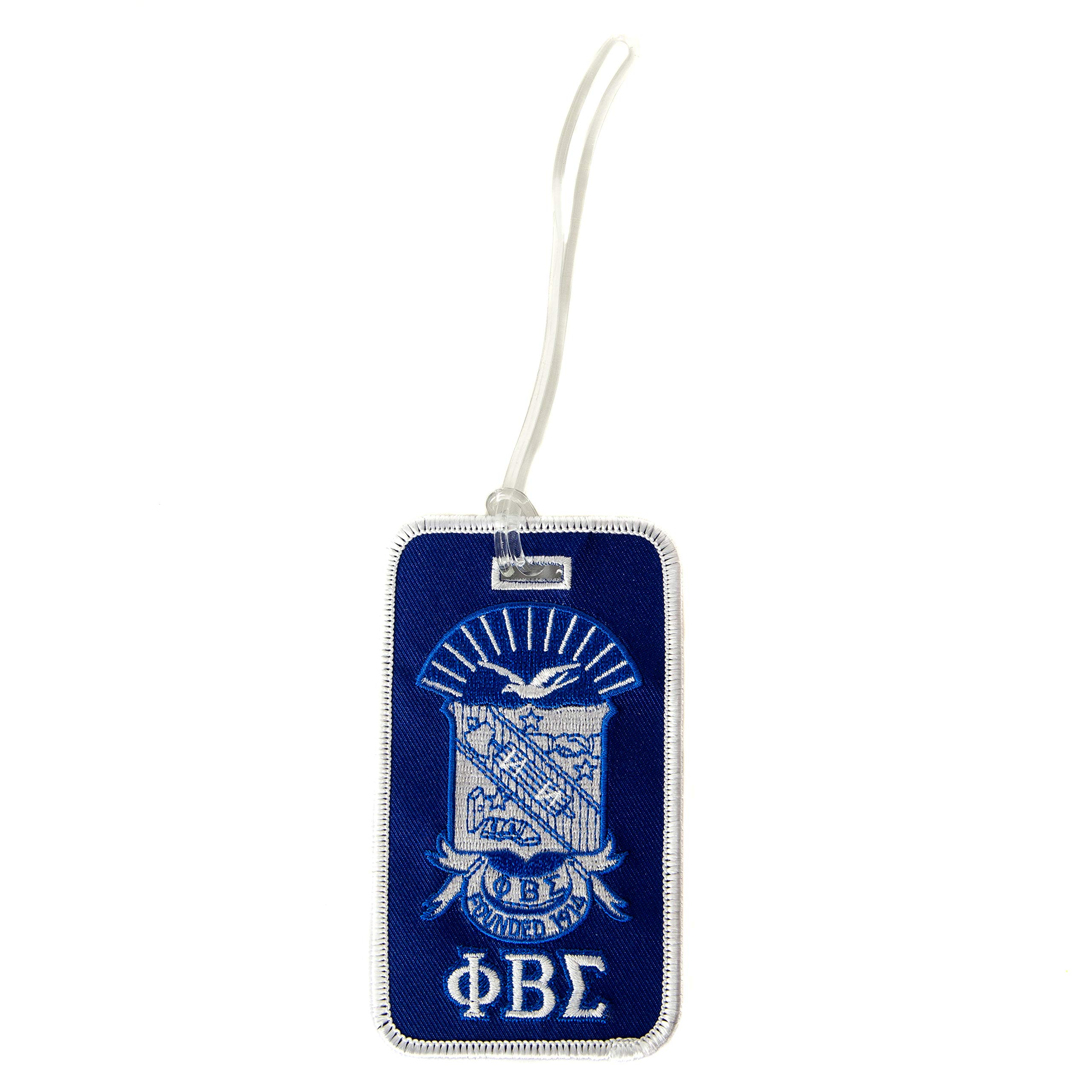 Desert Cactus Phi Beta Sigma Luggage Tag Bag - Fraternity Crest & Traditional Greek Letter Design - Perfect for Travel, College Events & Greek Life Accessories
