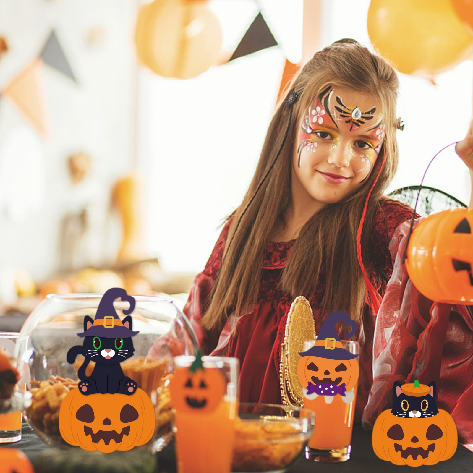 BENECREAT 4.2x4.2 Inch Halloween Cutting Dies Set - Pumpkin Cat Pattern Embossing Dies for DIY Scrapbooking, Card Making & Craft Projects | Perfect for Halloween Party Favors, Home Decor & Gift Wrapping (0.8mm Thick)