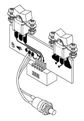 A-dec ADA215 Dental Chair Switch Assembly (Rockers RT) - Replacement Part for Dental Equipment & Office Use