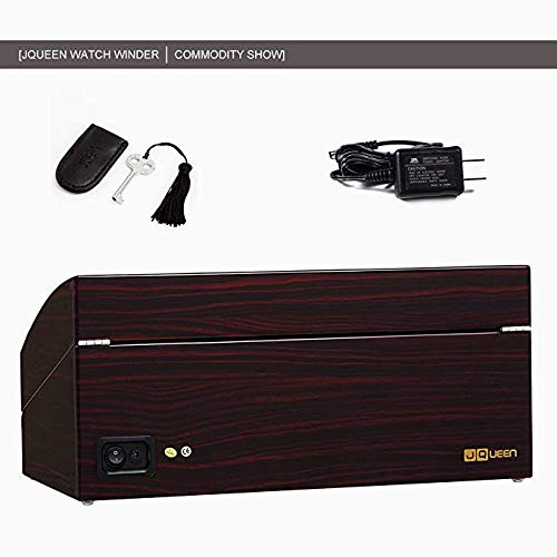 JQUEEN 6 Watch Winders with 7 Storage Slots & 3 Ultra-Quiet Mabuchi Motors - Perfect for Automatic Watch Collection, Display & Maintenance at Home or Office