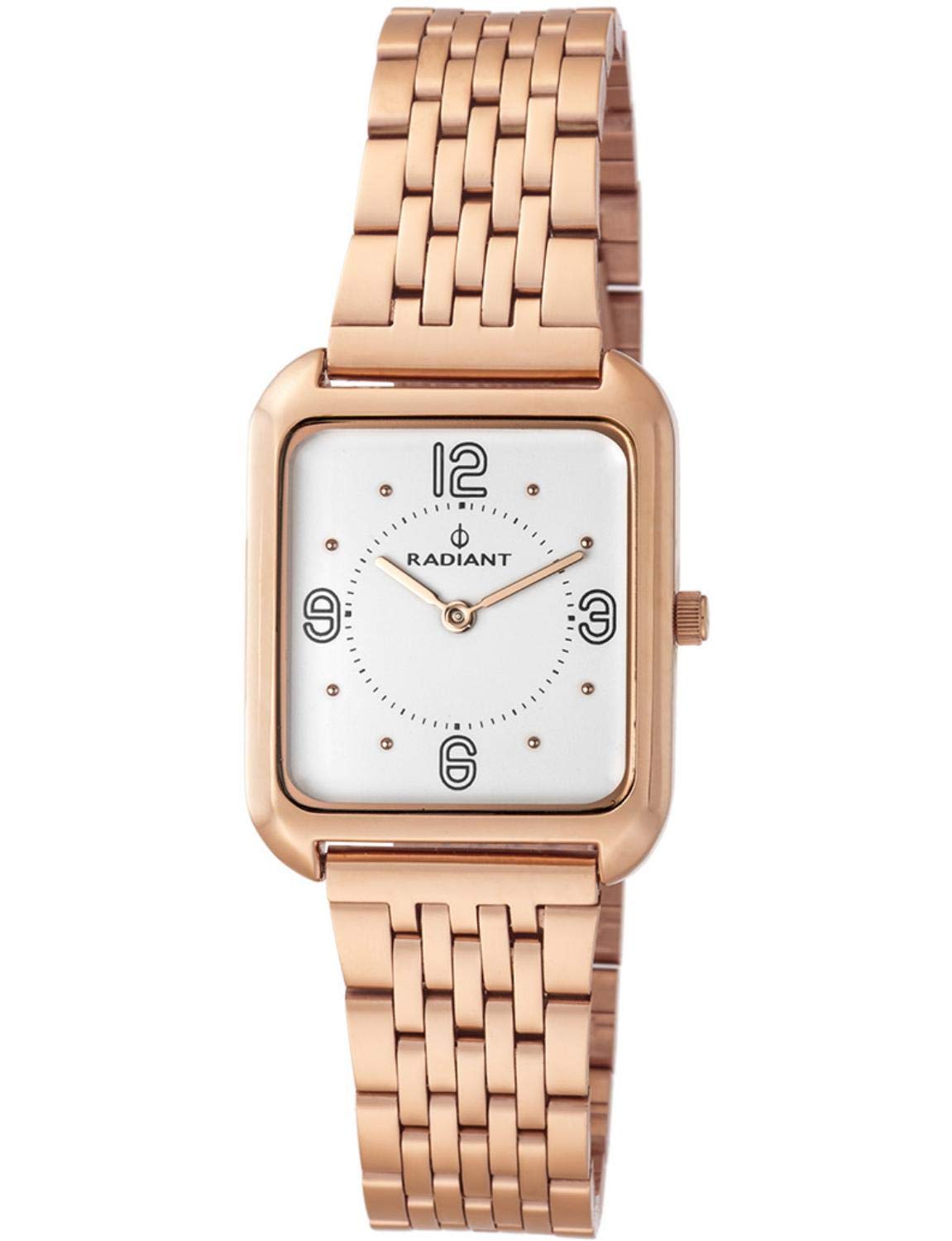 Radiant Watch RA471202 Luxury Women's Watch - White & Rose Gold Stainless Steel Band, Elegant Dress Watch for Women, Perfect for Office, Party & Special Occasions